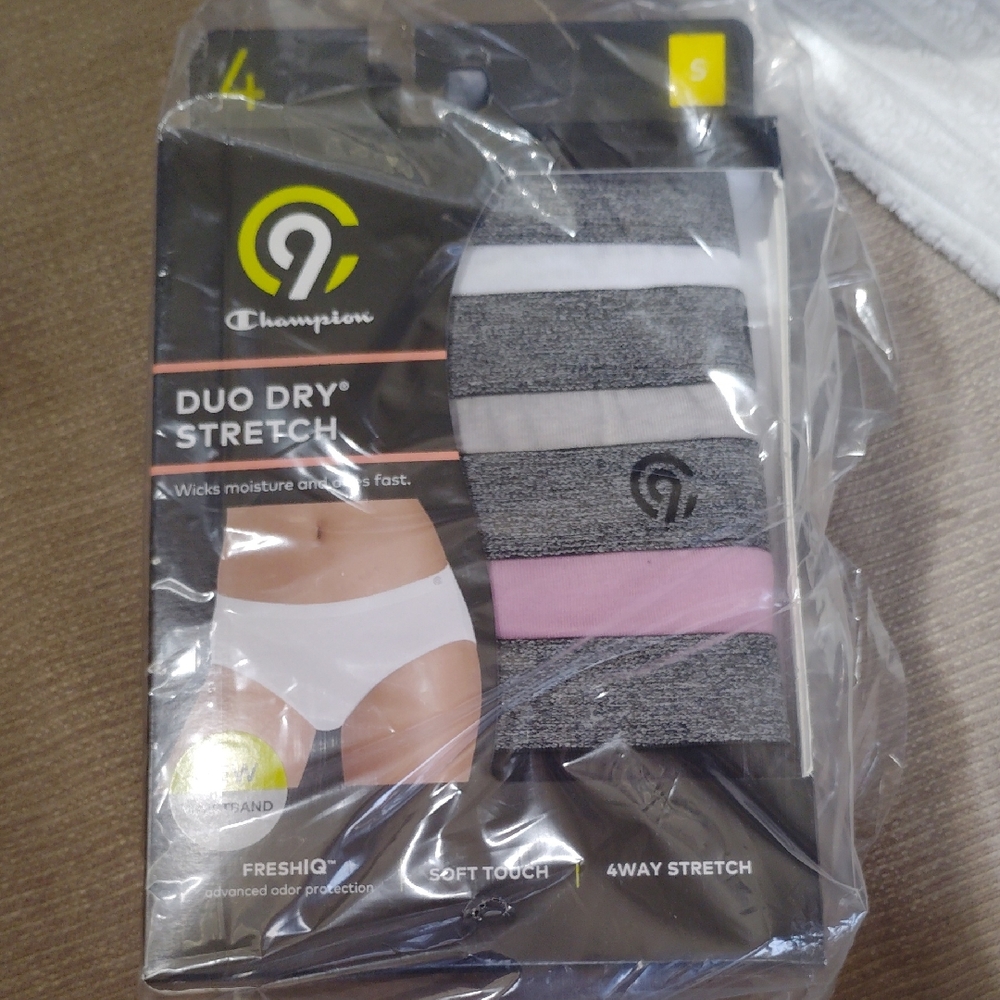 Champion Women's Duo Dry Stretch Boxer Briefs - Gray, Pink, Black